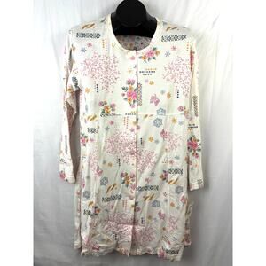 VTG Kathryn Nightgown Womens Pink Floral Soft 90s Sleepwear SMALL New